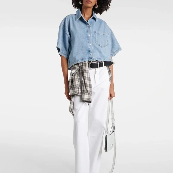 AGOLDE RONA BOX  SHIRT IN EFFECT - Picture 2 of 12